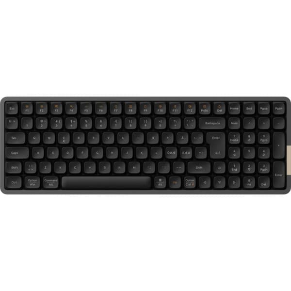 Lofree Flow100 -mekanisk lavprofil tastatur, Tactile Kailh Phantom -kontakter, sort
