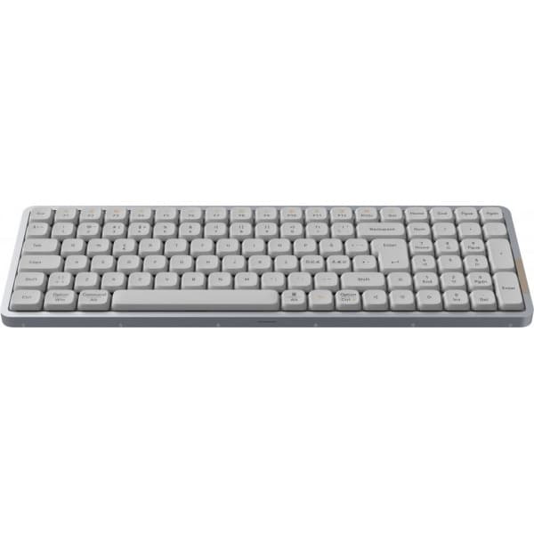 Lofree Flow100 -mekanisk lavprofil tastatur, Linear Kailh Ghost -kontakter, hvid