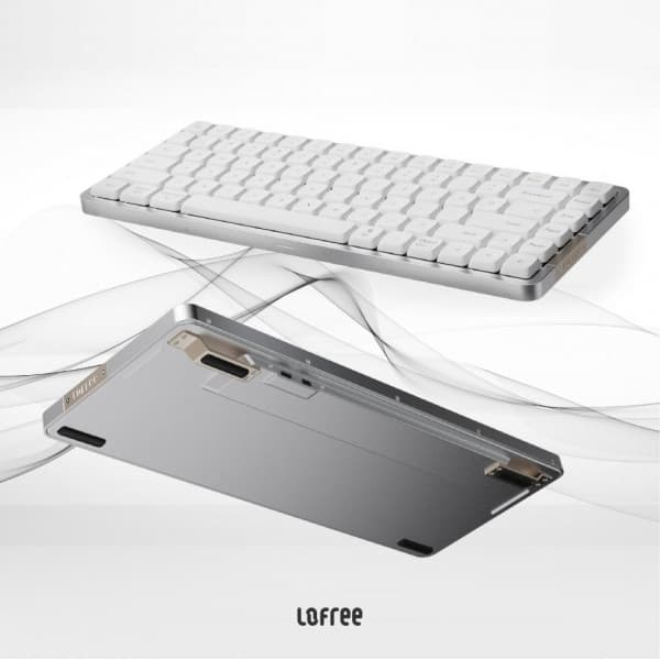 Lofree Flow84 -mekanisk lavprofil tastatur, Linear Kailh Ghost -kontakter, hvid