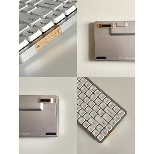 Lofree Flow84 -mekanisk lavprofil tastatur, Linear Kailh Ghost -kontakter, hvid