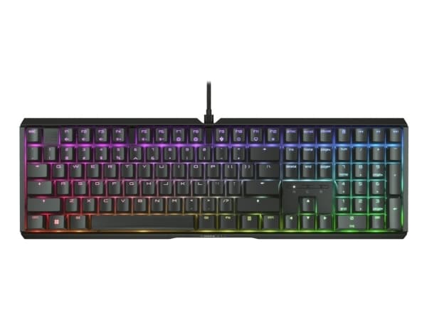 CHERRY XTRFY MX 3.1 - Tangentbord - 100% - full size - bakgrundsbelysning - USB-C - QWERTY - amerikansk - tangentbrytare: CHERRY MX2A Brown - svart
