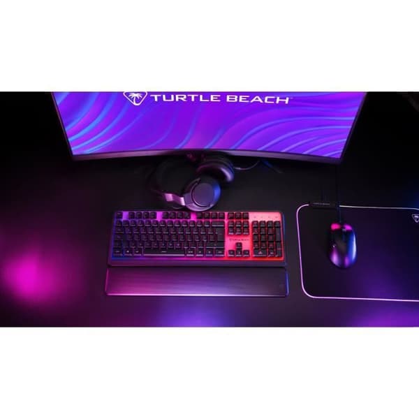 Speltangentbord - Turtle Beach Magma - RGB-membran - Svart, tysta tangenter, AIMO™ RGB