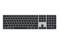 Miniatyrbilde 3 av 3: Apple Magic Keyboard with Touch ID and Numeric Keypad - Tastatur - USB-C - trådløs - Bluetooth - QWERTY - amerikansk engelsk - svarte nøkler