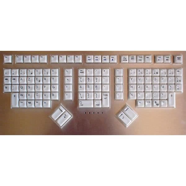 USB-A och USB-C trådbundet tangentbord - PORT Connect - Franska 109 nycklar Svart