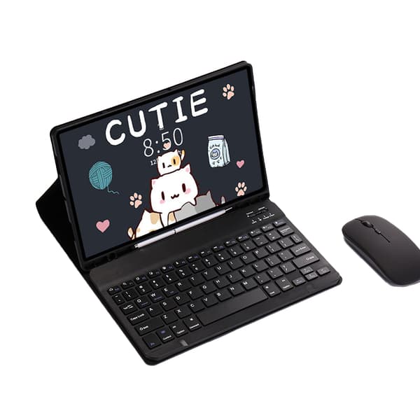 INF Bluetooth-tastatur og -musesæt til Samsung Tab A8 (10,5") - Klassisk sort