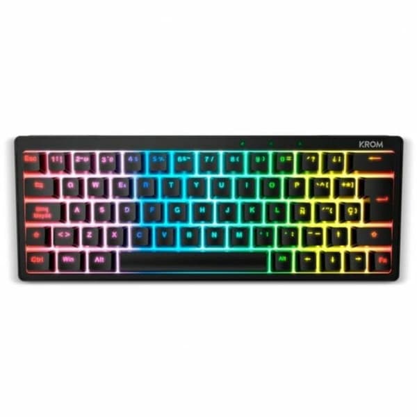 Tastatur Krom NXKROMKREATORSP Sort Spansk qwerty