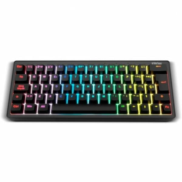 Tastatur Krom NXKROMKREATORSP Sort Spansk qwerty Sort