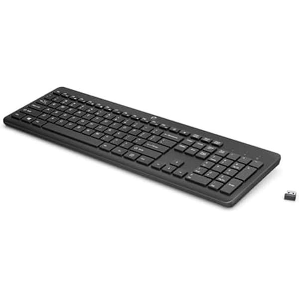 Trådlöst tangentbord - HP - QWERTY - Chiclet - 12 funktionstangenter - 16 månaders batteritid