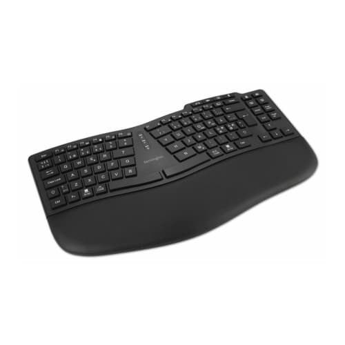 Kensington Pro Fit KB675 EQ - tangentbord - uppladdningsbar TKL - QWERTY - hela norden - svart Inmatningsenhet Svart