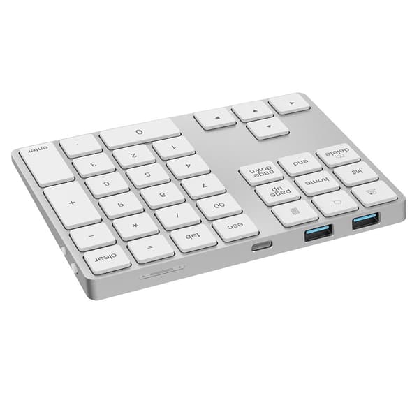 Laptop numerisk tastatur med Bluetooth, 2x USB HUB typerCLAW BN110