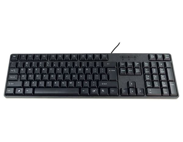 Musta langallinen näppäimistö, numeronäppäimistö, kalvo, Plug&Play HDWR-tyyppiCLAW-PC100