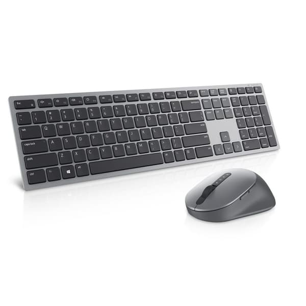 Tastatur og mus Dell 580-AJQJ Sort Grå Titanium QWERTY Qwerty US