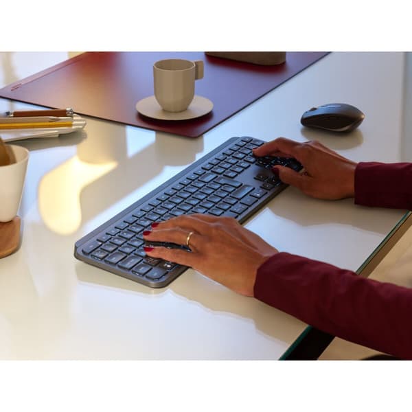 Näppäimistö Logitech MX KEYS Grafiitinharmaa Espanjalainen Qwerty