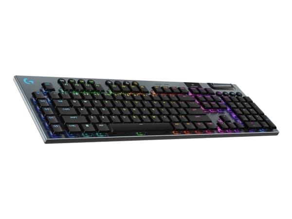 Logitech G G915 X - Tangentbord - LIGHTSPEED - bakgrundsbelyst - trådlös - 2.4 GHz, Bluetooth, USB - QWERTY - USA, internationellt - tangentbrytare: