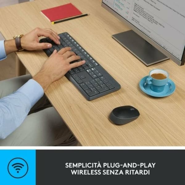 Näppäimistö Logitech Harmaa Espanjalainen Qwerty