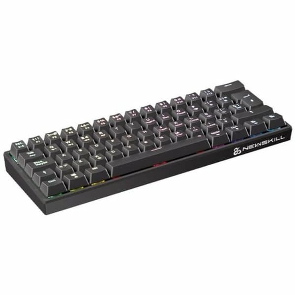 Trådløst tastatur Newskill Sort Spansk qwerty