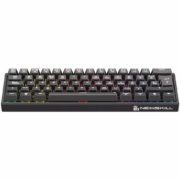 Trådløst tastatur Newskill Sort Spansk qwerty