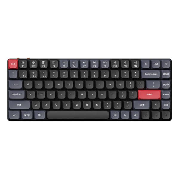 Keychron K3 Pro QMK/VIA Trådlöst mekaniskt tangentbord Vit bakgrundsbelysning Brun Switch (svart)