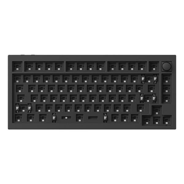 Keychron Q1 HE QMK trådlöst tangentbord RGB-ratt Magnetic Nebula Switch (svart)