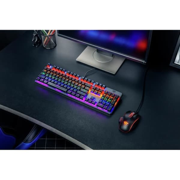Trust Gaming GXT 865 Asta Mechanical RGB Gamer-tangentbord, fransk QWERTY-layout - svart