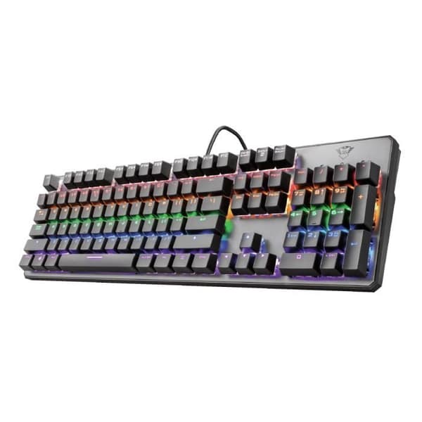 Trust Gaming GXT 865 Asta Mechanical RGB Gamer-tangentbord, fransk QWERTY-layout - svart Svart