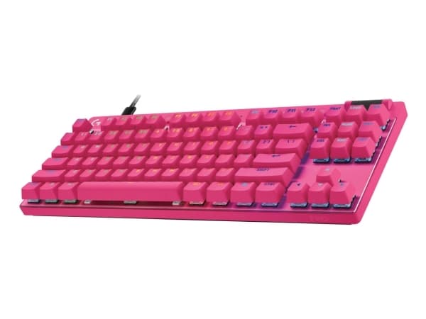 Logitech G 920-013251, Wired, USB, Magnetic-mechanical key switch, QWERTY, LED, Pink