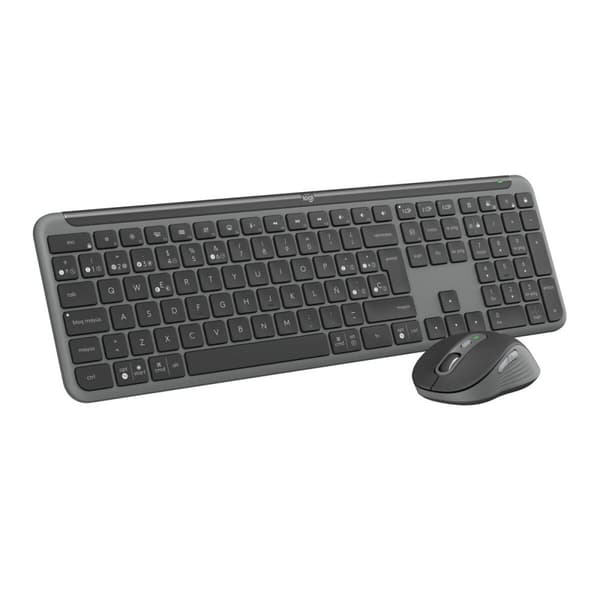 Tastatur og mus Logitech MK950 Grafit Spansk QWERTY Grafit