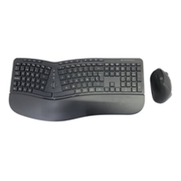 Tangentbord och Mus Conceptronic 120849407101 Svart Qwerty Spanska