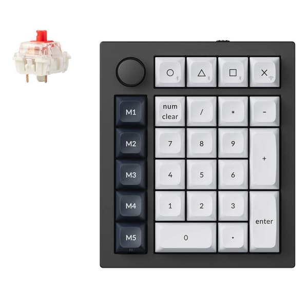 Keychron Q0 Max RGB QMK/VIA Knob Version numerisk tastatur (sort)