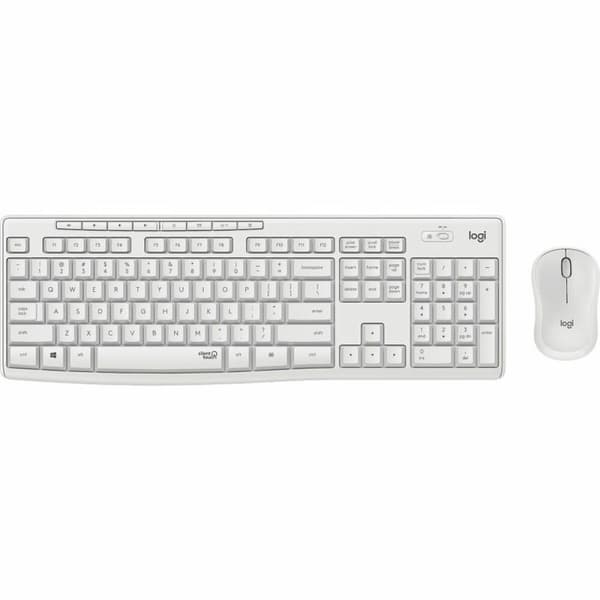 Trådlöst Tangentbord och Mus Logitech MK295 Vit
