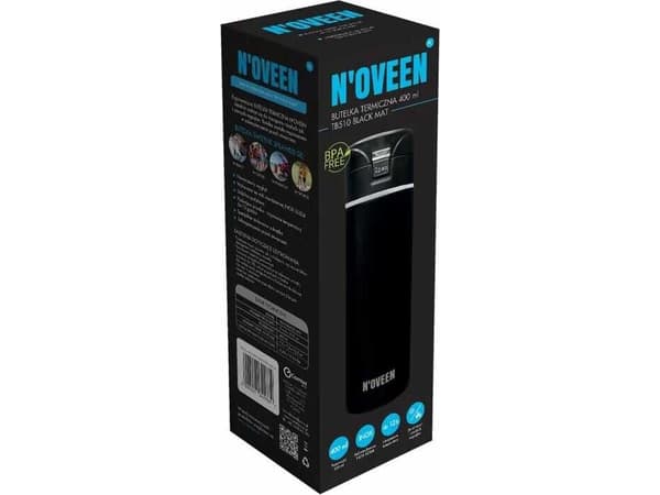 Noveen termoflaska NOVEEN TB510 Svart matt 400 ml