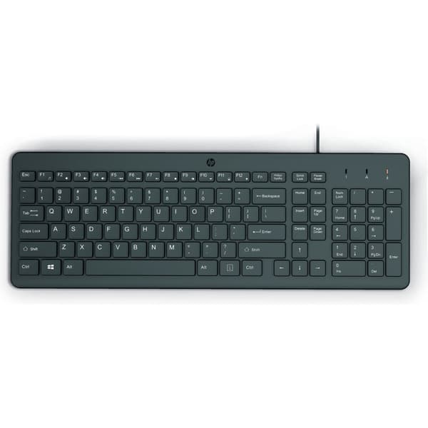 Tangentbord HP 150 Svart Qwerty Spanska Svart