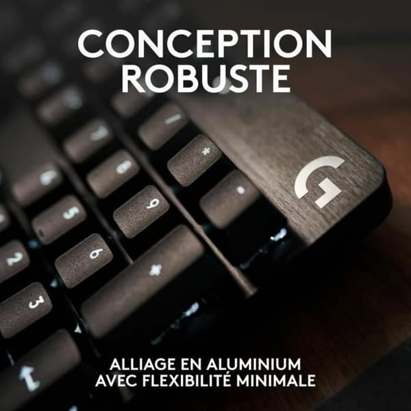 Bluetooth-näppäimistö ja tabletin tuki Logitech G413 SE Ranska Musta AZERTY