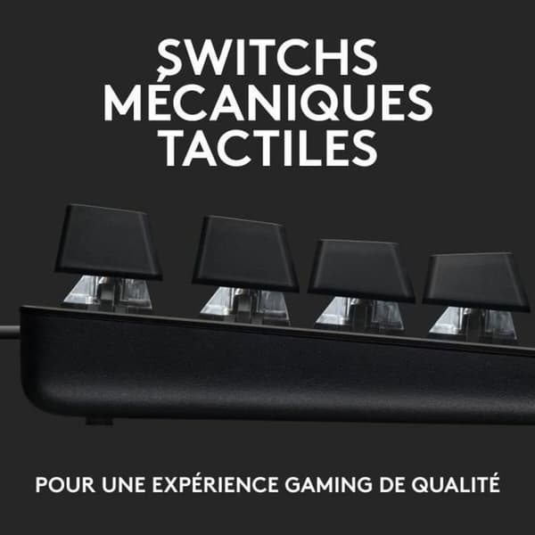 Bluetooth-näppäimistö ja tabletin tuki Logitech G413 SE Ranska Musta AZERTY