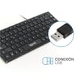 Miniatyrbild 3 av 3: Tangentbord iggual Slim TKL-USB Svart