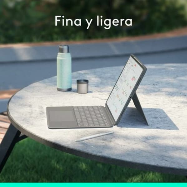 Fodral till Läsplatta Logitech 920-012614 Grå Qwerty Spanska
