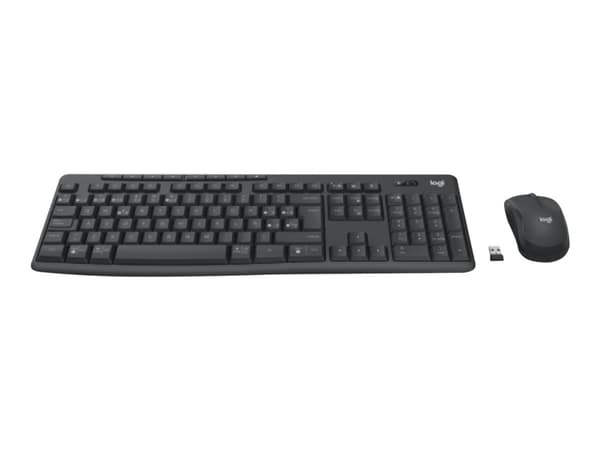 Logitech MK370 Combo for Business - Sats med tangentbord och mus - trådlös - Bluetooth LE - QWERTY - spansk - grafit
