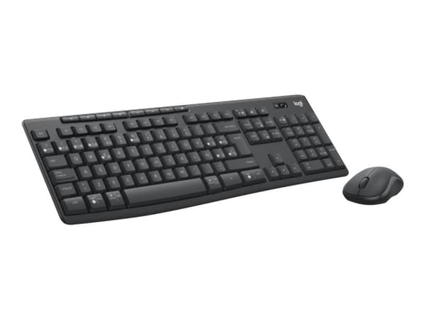 Logitech MK370 Combo for Business - Sats med tangentbord och mus - trådlös - Bluetooth LE - QWERTY - spansk - grafit