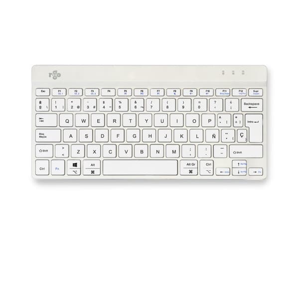 Näppäimistö R-Go RGOCOESWLWH Valkoinen Espanjalainen Qwerty Valkoinen