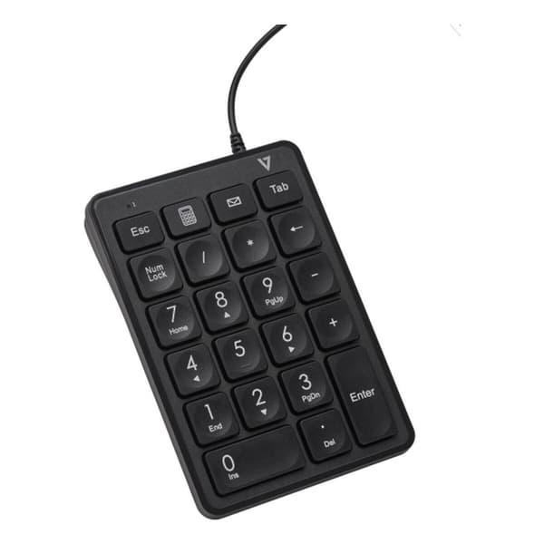 Numeronäppäimistö V7 KP350 Musta musta