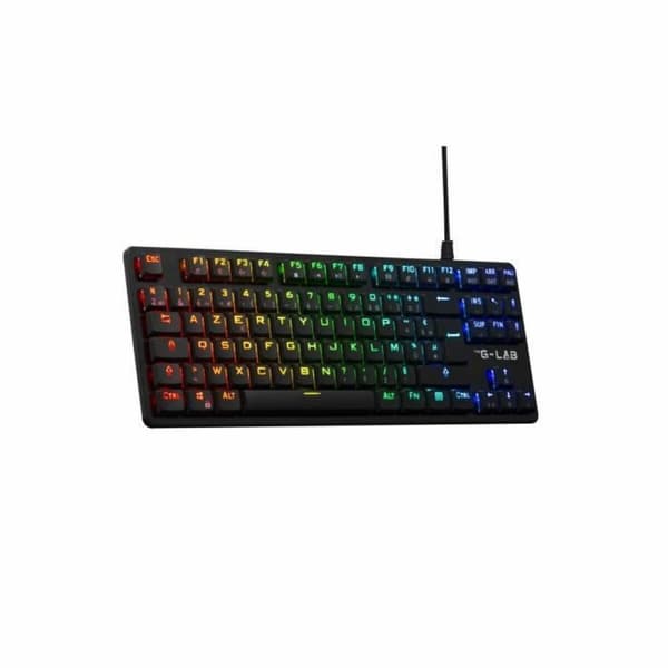 Gaming Tangentbord/ OR: Speltangentbord The G-Lab KEYZ PLATI. TKL Svart Azerty Franska