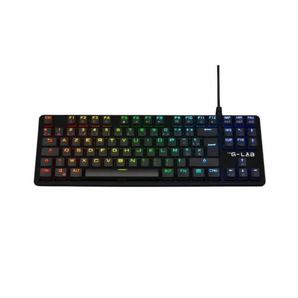 Gaming Tangentbord/ OR: Speltangentbord The G-Lab KEYZ PLATI. TKL Svart Azerty Franska