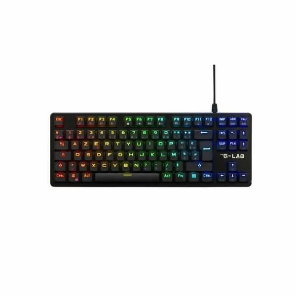 Gaming Tangentbord/ OR: Speltangentbord The G-Lab KEYZ PLATI. TKL Svart Azerty Franska