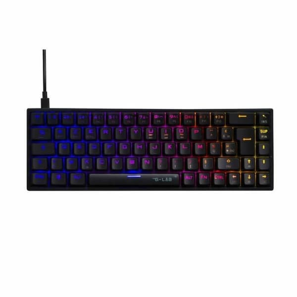 Tastatur The G-Lab KEYZ TITAN Sort Azerty Fransk