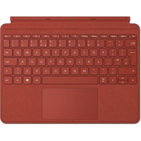 Microsoft Surface Go 2 Type Cover - Röd Tangentbord