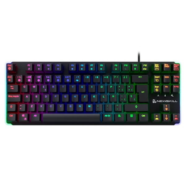 Tastatur Newskill NS-KB-GUNGNYRT-GAT-R Svart Spansk Qwerty QWERTY