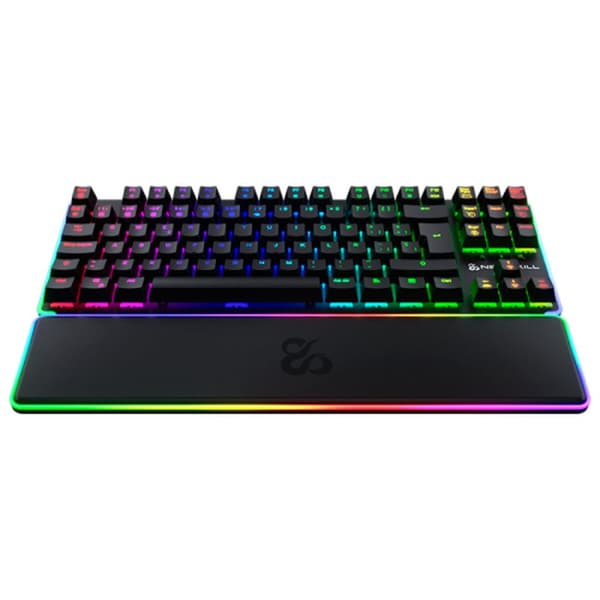 Tastatur Newskill NS-KB-GUNGNYRT-GAT-R Svart Spansk Qwerty QWERTY