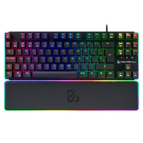 Tastatur Newskill NS-KB-GUNGNYRT-GAT-R Svart Spansk Qwerty QWERTY