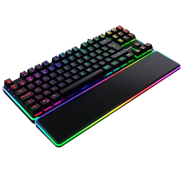 Tastatur Newskill NS-KB-GUNGNYRT-GAT-R Svart Spansk Qwerty QWERTY
