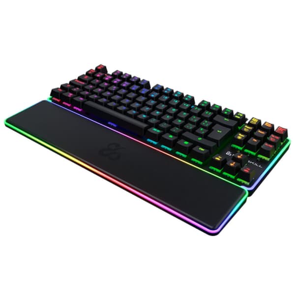 Tastatur Newskill NS-KB-GUNGNYRT-GAT-R Svart Spansk Qwerty QWERTY